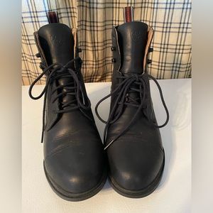 Ariat - Womens black leather riding boots. Size 7.5, brand new.